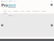 Tablet Screenshot of pro-dent.net